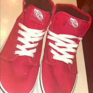 Red vans high tops!